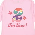 thumbnail image 4 of Inktastic 2nd Birthday Retro Flowers 2 Year Old Girl Girls Long Sleeve Toddler T-Shirt, 4 of 5