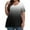 Black, variant on Swuxness Women Short Sleeve Plus Size T Shirts, Spring and Summer Casual Tops, Ladies V-Neck Printed Comfortable Fashion Loose Pullover Tee Wine, XL