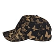 thumbnail image 5 of Daiia Modern Golden Butterfly print Baseball Cap Men Women Golf Dad Hat Adjustable Original Classic Low Profile Hat Unconstructed Plain Cap, 5 of 9