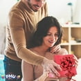 thumbnail image 2 of PMU Decorative Confetti Gift Bows 4-1/4 Inch Large Metallic Sparkle Red (12/Pkg) Pkg/1, 2 of 6