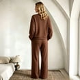 thumbnail image 5 of HAJWOH Womens Elegant Lounge Sets Sweatsuit Sets 2 Piece Outfits with Sweater Tops and Wide Leg Sweatpants, 5 of 6