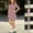Wine, variant on Spazoro Girls Cute Dresses, Short Sleeve Striped Soft & Comfy Collared Casual A-Line Dress for School Wine Size 7-8 Years
