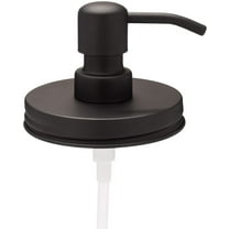 Jarmazing Products Wide Mouth Black Mason Jar Soap Dispenser Lids - One Pack - For all Wide Mouth Canning Jars
