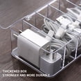 thumbnail image 4 of Organizador De Cables Caja De Almacenamiento De Artículos Diversos De Plástico Transparente De 8 Rejillas Con Tapa Auriculares Con Cable Estuche De Almacenamiento Portátil Para Objetos Pequeños Yuarrent HA013338-00, 4 of 6