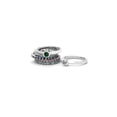 thumbnail image 2 of Gem & Harmony Lab-Created Emerald Ring 2/5 Carat (Ctw) in Sterling Silver for Women, 2 of 6