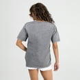 thumbnail image 2 of Women's Gameday Couture Gray Tennessee Titans Relaxed Iconic Edge Rhinestone V-Neck T-Shirt, 2 of 4