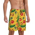 thumbnail image 2 of Wukai Colorful Vegetables Men’s Short Pajama Pants With Pockets Soft Sleep Pj Shorts for Men-Small, 2 of 6