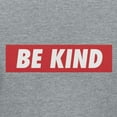 thumbnail image 2 of Teelocity Be Kind Red Bar Graphic T-Shirt (Medium - Standard Fit, Athletic Heather), 2 of 4