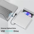 2 in1 External CD DVD Drive USB 3.0 CD/DVD+/-RW Read Burner Player ...
