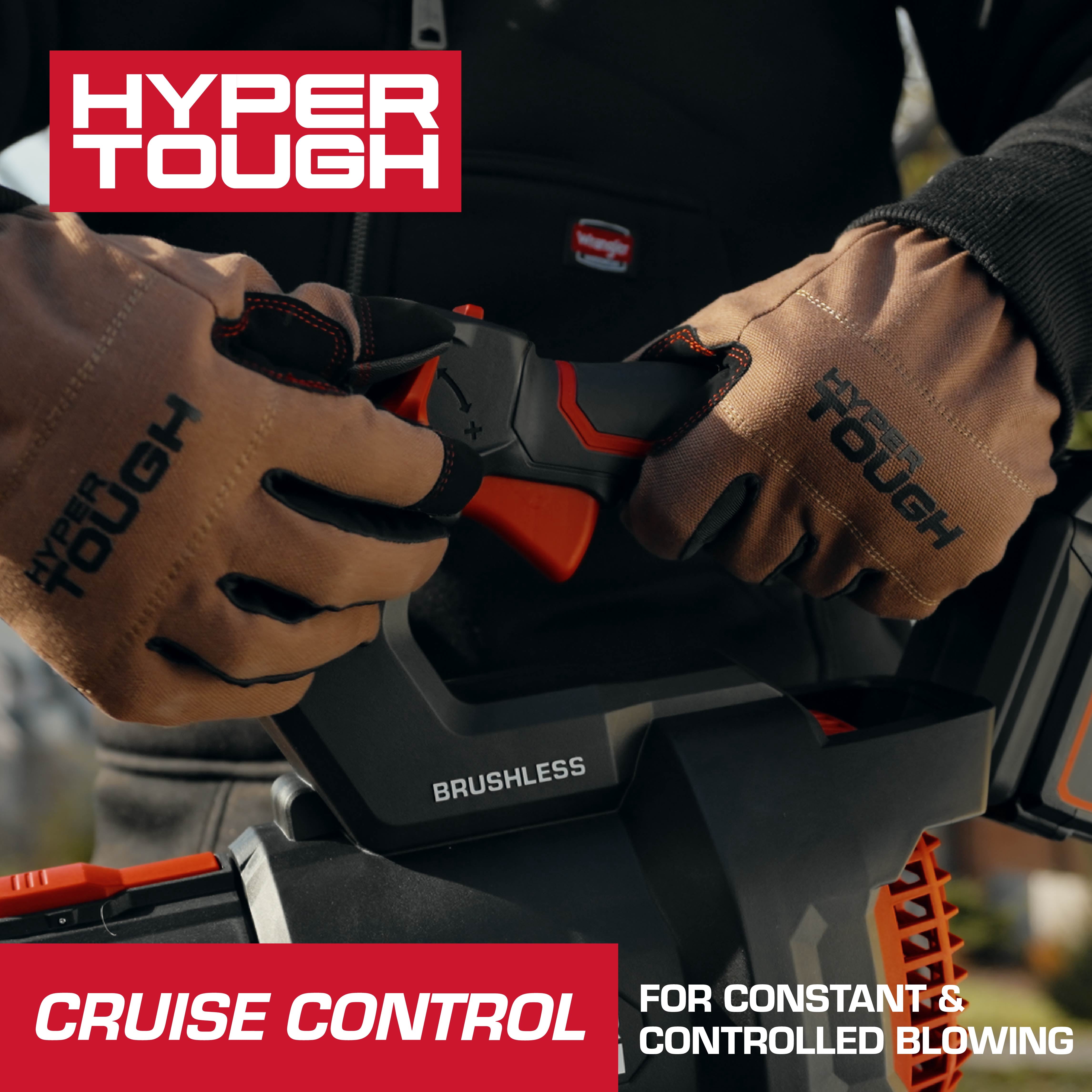 Open Box Hyper Tough 460 CFM 110 MPH 20V Brushless Cordless Leaf Blower with 20V Max 4.0Ah Battery and Charging Cable