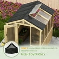 thumbnail image 6 of EAGLE PEAK 50% Sun Shade Cloth Mesh Cover with Grommets for Greenhouse for EAGLE PEAK 6.7x7.5x7.7 ft Wood Greenhouse, Black, 6 of 9