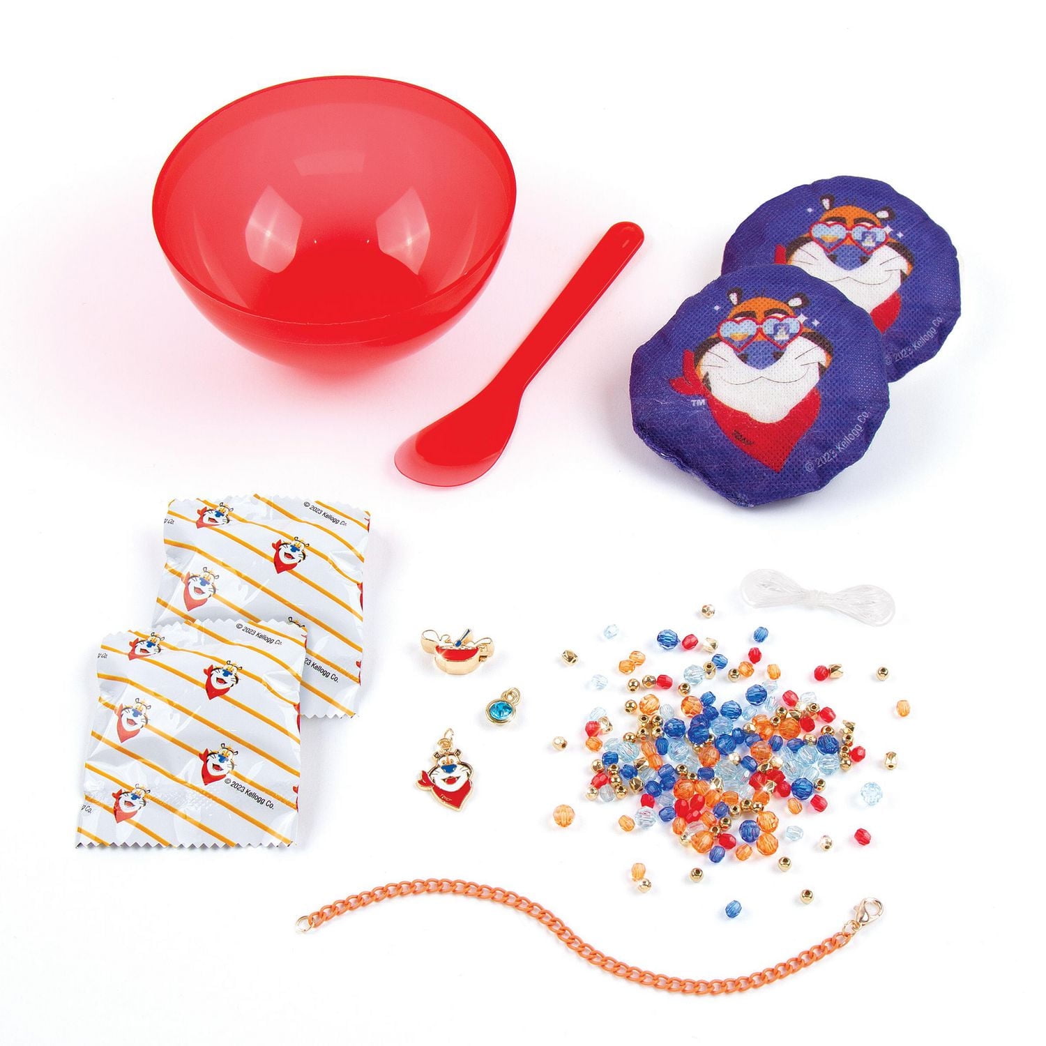 Make It Real Kellogg's Frosted Flakes Cereal Bracelet Craft Kit for Kids Ages 8 and up