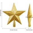 thumbnail image 4 of Bienvenido 3 piezas de 10 pulgadas con purpurina para la parte superior del árbol de Navidad, estrella de plástico para la decoración del árbol de Navidad, 4 of 7