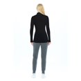 thumbnail image 3 of ACTIVE UNIFORMS Women's Long Sleeve Turtle-Neck T-Shirt Under Scrub (Black, X-Small), 3 of 5