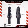 thumbnail image 3 of Direccionales Para Moto Rasen Led Secuencial Tipo Rayo Universal  azul, 3 of 3