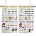 thumbnail image 5 of Laundry Room Rules Text Small Curtain Rod Pocket Short Curtains Half Drapes Partition Cabinet Door Window Curtains Home Decor, 5 of 6