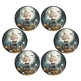 thumbnail image 6 of WOBOGO Halloween Atmosphere Round Placemats Set of 1 Heat Resistant Washable Kitchen Table Decorations 15.4in, 6 of 7