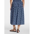 thumbnail image 4 of Time and Tru Women’s Tiered Maxi Skirt, Sizes XS-XXXL, 4 of 6