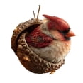 thumbnail image 1 of Adornos de animales del bosque con bellotas, adornos navideños con piñas y animales, adornos colgantes de criaturas del bosque en acrílico 2D para amantes de la naturaleza, 1 of 7