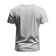 thumbnail image 6 of Gray Mens Work Out Gym Lounge Jogger Tshirts Short Sleeve Tee Tops for Mens V Neck Loose Fit Basic Summer Fall Tee Shirt 2025 Clothing Country Concert Y2K XL, 6 of 9
