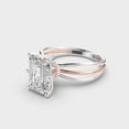 thumbnail image 3 of 3 Carat Radiant Cut IGI Certified Lab Grown Diamond Engagement Ring for Ladies | Solid 14K White Gold | Stylish Solitaire Diamond Rings| Size 4.5 Diamond-Capitals, 3 of 8