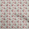 thumbnail image 1 of oneOone Cotton Flex White Fabric Florals Craft Projects Decor Fabric Printed By The Yard 40 Inch Wide, 1 of 4