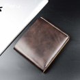 thumbnail image 5 of Portable Fashion PU Leather Card Bag Business Card Case Ultra-thin Men Wallet Mini Coin Purse Male Purses Money Clips BROWN, 5 of 8
