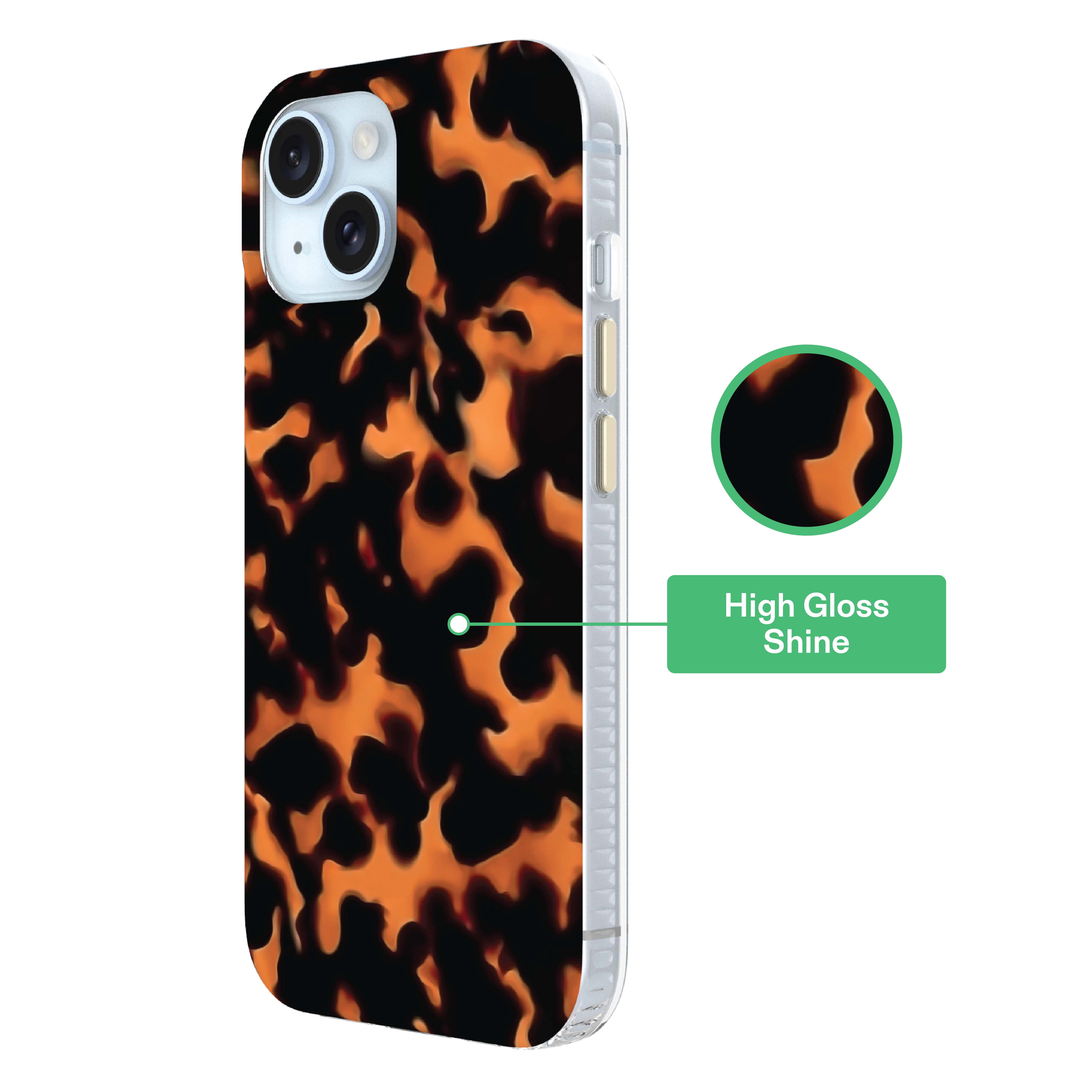 onn Phone Case for iPhone 17e / 16e / 15 / 14 / 13, MagSafe Compatible - Tortoise Shell
