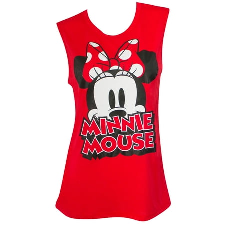 - Minnie Mouse Red Bow Women's Fashion Tank Top