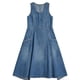 thumbnail image 2 of TaTaai Women's Denim Style Loose Short Sleeve Long Dress Casual Elastic Crew Neck Maxi Dress for All Seasons Gift, 2 of 2