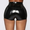thumbnail image 2 of Women Leather Boxer, Sexy Open Crotch, Shiny Latex Underwear Crotchless, 2 of 6