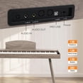 thumbnail image 3 of GLARRY Digital Piano Keyboard, 88 keys Full Weighted Electric Piano, Heavy Hammer Action Keyboard with 3 Pedals for Beginner, Bluetooth, Power Supply, 2 Speakers (Grey), 3 of 7