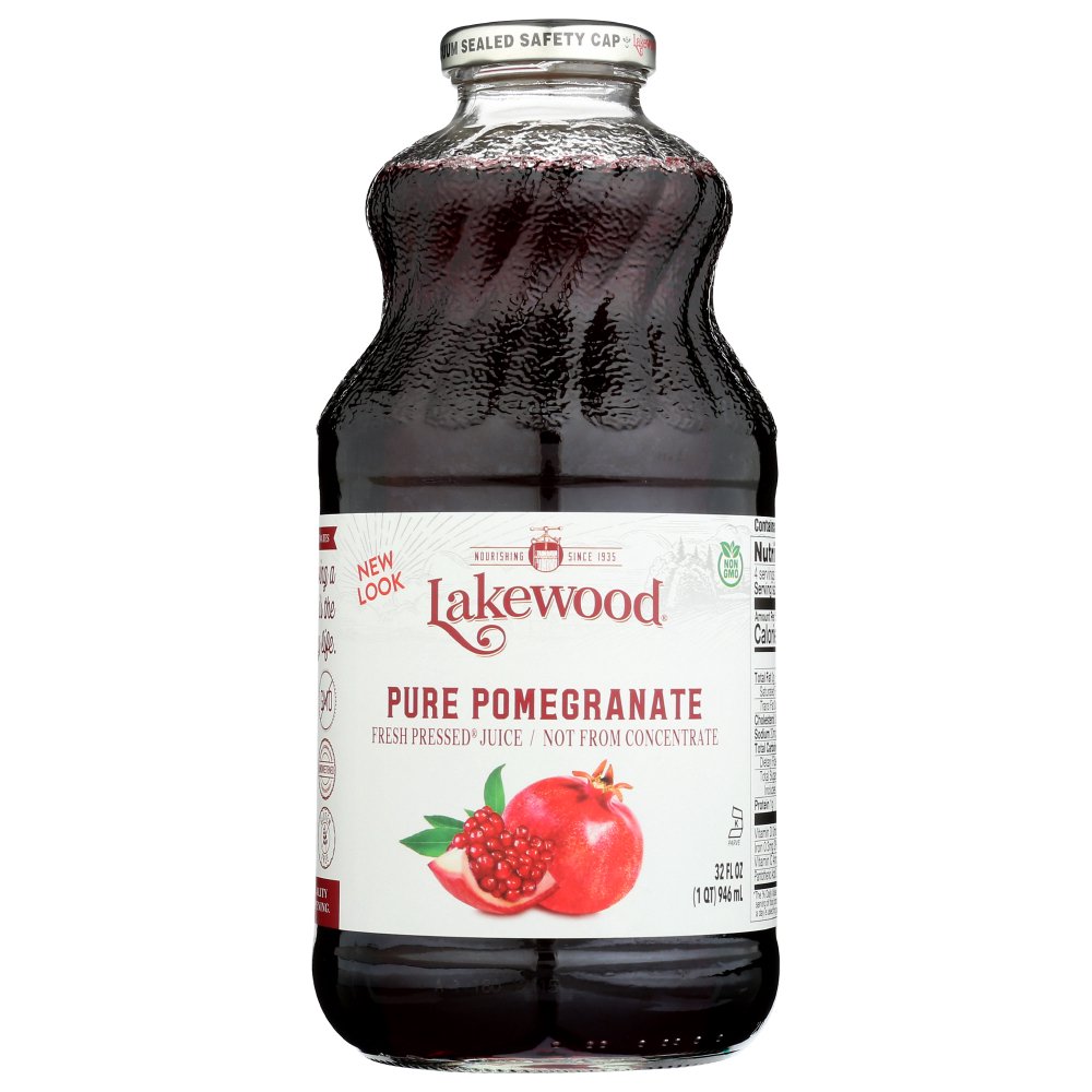 Lakewood Cold Pressed Pure Pomegranate Juice, 32 Fl Oz