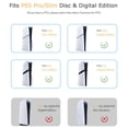 thumbnail image 6 of PS5 Slim/Pro Dust Cover Protector, 4 Pack Fan Dustproof Filter Mesh, High-Density Breathable Mesh Dust Cover for Cooling Fan, Compatible with Digital & Disc Edition (Black), 6 of 6