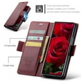 thumbnail image 3 of Compatible with Samsung Galaxy Z Fold 5 Wallet Case, PU Leather Flip Case with Card Holders RFID Blocking Stand [Shockproof TPU Inner Shell] Phone Cover for Samsung Galaxy Z Fold 5, Wine, 3 of 11