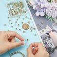 thumbnail image 2 of 200pcs 304 Stainless Steel Beads Hollow Round Golden 6x5mm Hole: 2.2mm, 2 of 5