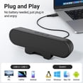 thumbnail image 4 of Computer Speakers for Desktop PC, USB Monitor Speaker Bar with Clip-On, Wired Desk Speakers with HD Stereo Loud Sound, Laptop Speaker Mini Sound Bar, Easily Clamps to Monitor, 4 of 4