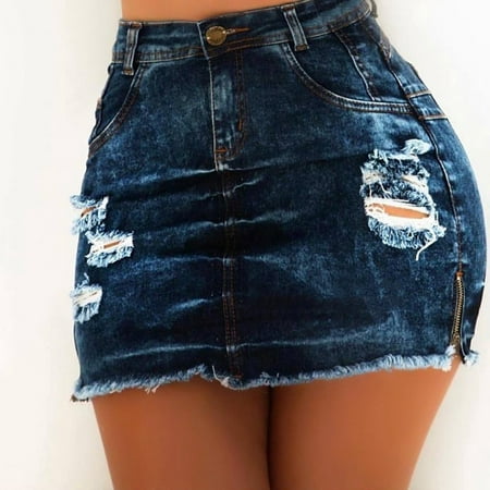 High Waist Ripped Hole Hot Bodycon Short Jeans