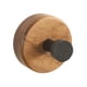 thumbnail image 4 of Perchero de pared con gancho para colgar en la pared, resistente al óxido, multiusos, para puerta trasera de puerta, ganchos de madera para llaves, marrón oscuro, 4 of 9