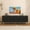 Black-02, variant on TV Stand for 80" TVs, Mid Century Console Cabinet with 3 Flip-Down Drawers and Metal Legs, Entertainment Center with Storage, Wooden Media Console, for Living Room, Bedroom