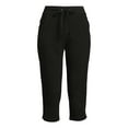 thumbnail image 2 of RealSize Women's French Terry Cloth Capri Pants with Pockets, XS-XXXL, 2 of 6