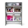 thumbnail image 4 of Humble Crew Inspire Storage Organizer with 4 Plastic Storage Bins, Grey/White, 4 of 8