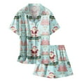 thumbnail image 3 of WEAIXIMIUNG Pajamas For Children Shirt And Pant Matching Set Sleepwear Set With Pockets For Christmas 6-7 Years, 3 of 4