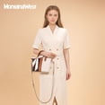 thumbnail image 5 of Montana West Tote Bags for Women Bow Crossbody Purses with Detachable Strap, Beige-Black, 5 of 6