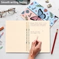 thumbnail image 4 of Haosy Pink Blue Butterfly Love Notebooks 1-subject Journal 60 Sheets A5 College Ruled Paper Detachable Ring 8.3"x5.7", 4 of 7