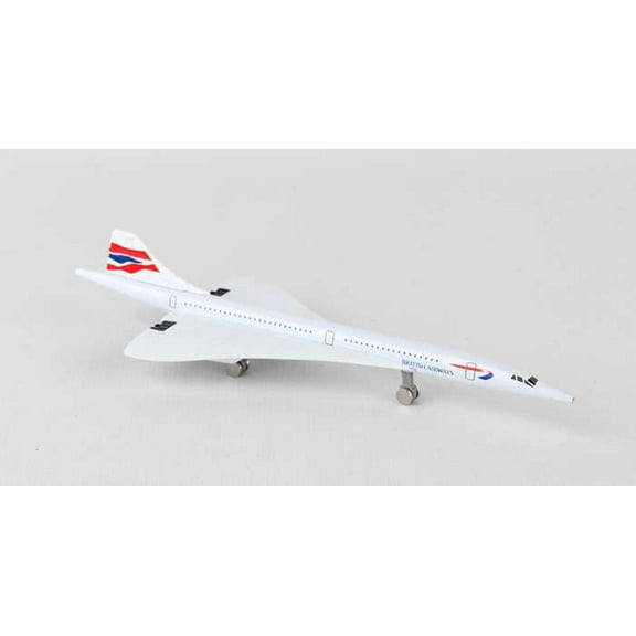 British Airways Concorde Single Plane, White - Daron DAR98845 -  Diecast Model Airplane Replica