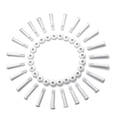 thumbnail image 3 of TABLZONE White Plastic Pool Joint Pins for Swimming Pool Frame Tubing, 24 Pieces Replacement Parts, 3 of 5