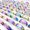 Multicolor, variant on 50pcs Stainless Steel Band Rings Mix Laser Cut Patterns Fashion Size 17-21mm-Multicolor