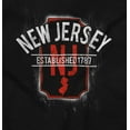 thumbnail image 2 of New Jersey Distressed Retro Logo Hoodie Sweatshirt Women Men Brisco Brands L, 2 of 6