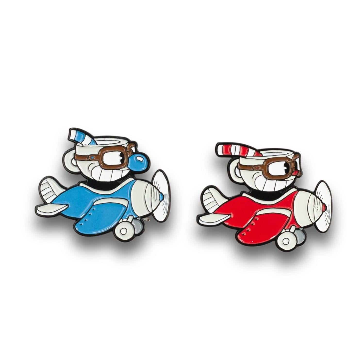 Cuphead Mugman Collector's Edition Planes Enamel Pin Set